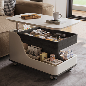 Nhà Máy Giá Đầu Giường Hiện Đại Thông Minh Bảng Bên Với Lift Top Xoay Di Chuyển Có Thể Điều Chỉnh Chiều Cao Cho Phòng Ngủ Phòng Khách Sử Dụng - Product Image 2