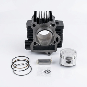 Kit de bloc-cylindre de moteur de moto TVS Centra de haute qualité, taille standard 58 mm, avec piston, jeu de segments, axe et circlip conformes aux normes OEM - Product Image 1