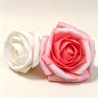 Fleurs décoratives artisanales en bois de Sola, roses épanouies, diffuseurs à bâtonnets, naturels et écologiques pour DIY, mariages et fêtes