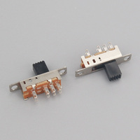 Interrupteur à bascule double SS23E04G7, 8 broches, 3 positions, 2P3T DP3T, poignée haute 5 mm, petit interrupteur coulissant