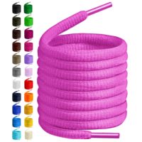 Lacets VeloxSoles personnalisés ovales épais en polyester unisexe avec logo, multicolores, ronds, tressés, pour chaussures décontractées, bottes, baskets