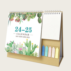 Factory Custom Logo Printing Promotion Plan Desktop Calendar Monthly Holiday Reminder 2026 Table Desk Calendar