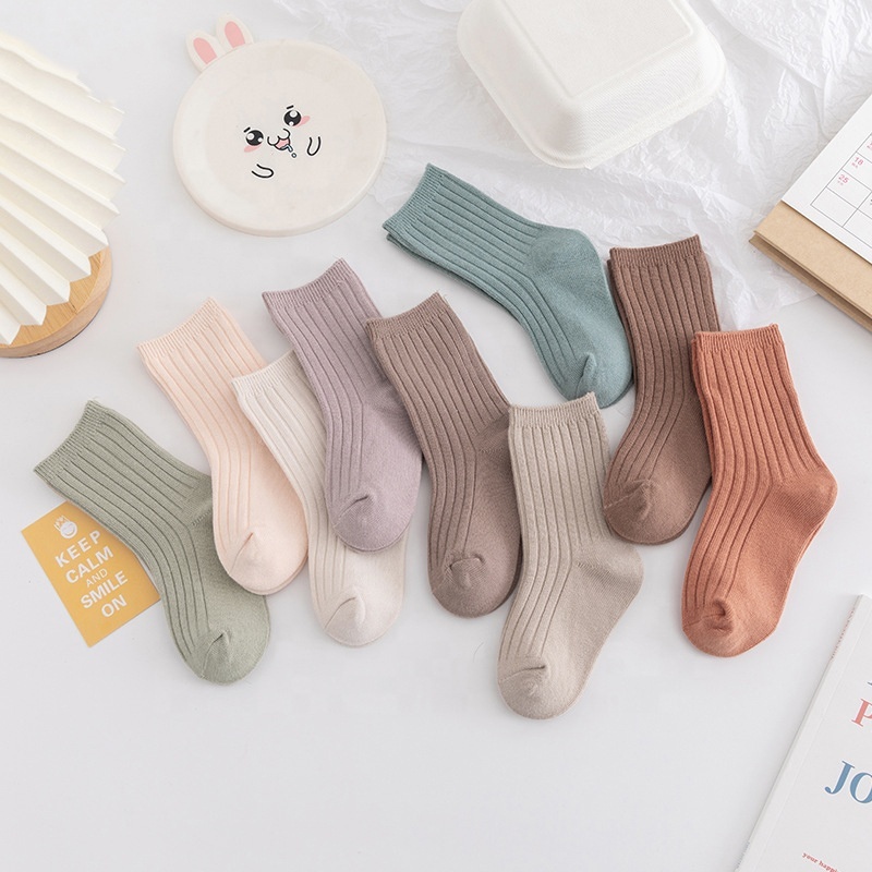 Wholesale Plain Frilly Ruffle Ribbed Socks