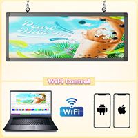 Publicidad LED a todo color P5 Pantalla de tira de LED de doble cara Señal de video Pantalla de visualización LED programable WIFI