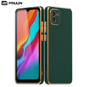 Funda Protectora para Cámara con Marco Plateado de Lujo, Cubierta Trasera para Teléfono con Diseño de <span class=keywords><strong>Cubo</strong></span> de <span class=keywords><strong>Rubik</strong></span>, TPU Esmerilado en Color Caramelo para Samsung Galaxy A03 - Product Image 6