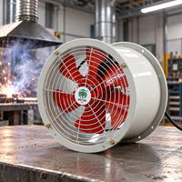 Ventilateur axial industriel Ex 30 pouces pour l'extraction des fumées et des poussières, ventilateur tubulaire axial 380V pour la ventilation des ateliers et les entrepreneurs