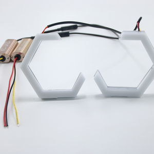 ADT Universal 70mm 80mm Dual Color Switchback Led Car DRL Angel Eyes Halo Rings - Product Image 4