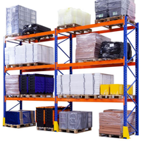 Étagère à palettes modulaire en acier galvanisé robuste avec poutres réglables certifiée CE pour entrepôt et centre logistique