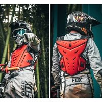 Gilet de protection pour moto |   Protection anti-impact et anti-chute pour la poitrine et le dos |   Équipement de protection réglable pour motocross tout-terrain, 7 couleurs