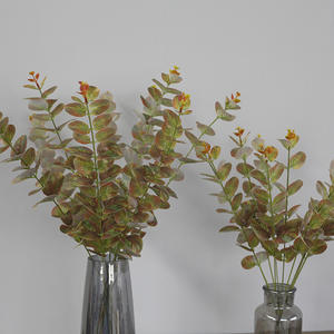 IJ041 Venta al por Mayor en China, Vegetación Artificial Realista Hecha a Mano, Flores Artificiales, Tallos de Eucalipto, Plantas, Decoraciones para el Hogar y Bodas - Product Image 1