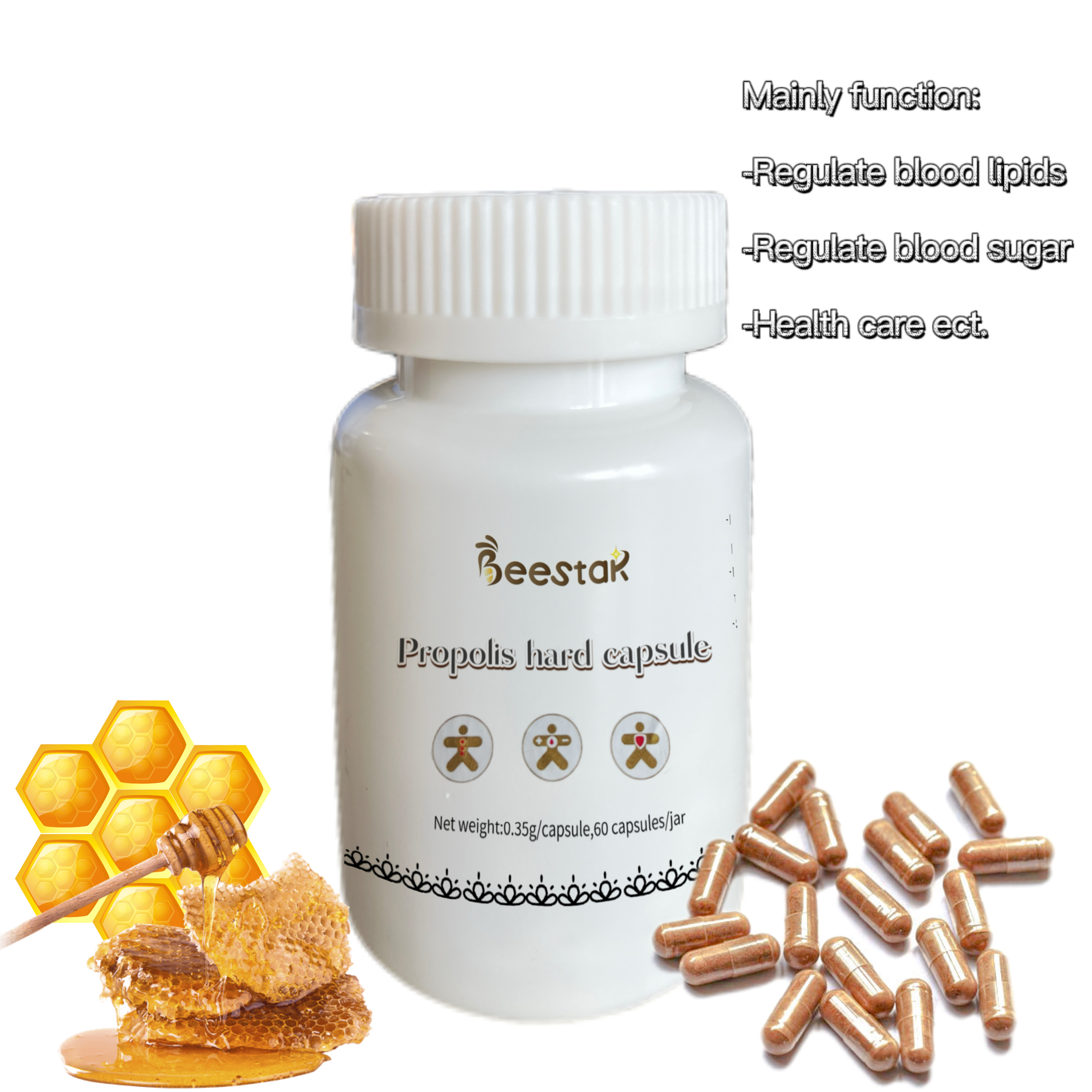 Nature Bee Propolis Powder Propolis Hard Capsule