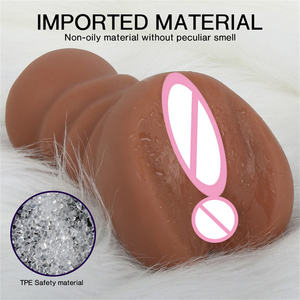 Mannen Masturbator Dubbele Kanaal <span class=keywords><strong>3D</strong></span> Realistische Textuur Anus Vaginaal Volwassen Seks Speelgoed Producten Zak <span class=keywords><strong>Pussy</strong></span>'s voor Mannelijke Jongens - Product Image 5