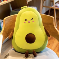 Origineel schattig comfortabel avocado knuffelfiguur voor kinderen en volwassenen, extra zacht gigantisch gevuld fruitkussen speelgoed voor woondecoratie