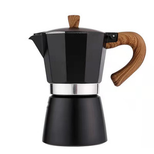 Cafetera Moka de aluminio hecha a mano italiana 2023 Venta caliente Espresso transparente estufa <span class=keywords><strong>Mocha</strong></span> <span class=keywords><strong>Maker</strong></span> portátil - Product Image 1