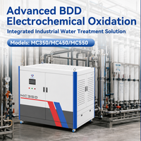 Système électrochimique automatisé à quatre cellules BDD Anode Titanium Cathode MC450 avec contrôle électronique