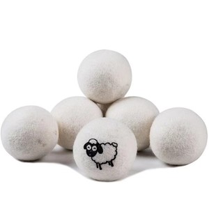 Riutilizzabile eco-friendly naturale 6-7 cm XXL palle da bucato organico <span class=keywords><strong>lana</strong></span> asciugatrice <span class=keywords><strong>ammorbidente</strong></span> <span class=keywords><strong>per</strong></span> lavatrice risparmio di tempo - Product Image 5