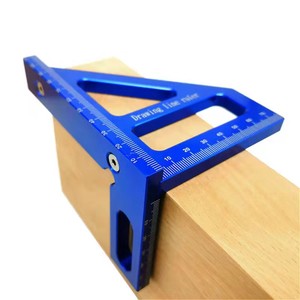 उपाय उपकरण Woodworking बढ़त एल्यूमीनियम शासक लेआउट पगड़ी त्रिकोण ड्राइंग लाइन शासक - Product Image 5