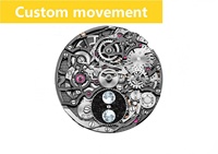 Montre mécanique automatique de luxe pour homme, boîtier carré en acier inoxydable, mouvement squelette tourbillon à remontage automatique