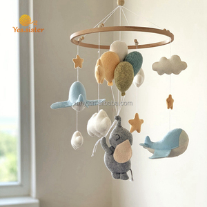 <span class=keywords><strong>Cuna</strong></span> para Bebé, <span class=keywords><strong>Cuna</strong></span> Colgante, Juguete de Peluche de Algodón, Elefante de Ganchillo, Móvil Unisex, Certificado Seguro, Personalizable - Product Image 6