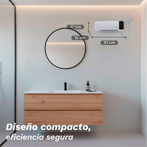 Stufa Elettrica da Parete in Ceramica Grunkel 2000W con Telecomando per Uso Domestico - Product Image 2