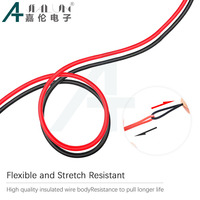 Cable de prueba para multímetro digital JIALUN con conector banana a pinza de cocodrilo, aislamiento de silicona, conductor de cobre de 4 mm y ángulo recto