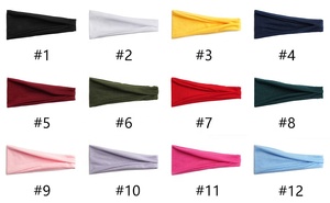 Fasce per <span class=keywords><strong>capelli</strong></span> asciutti in tinta unita antiscivolo all'ingrosso esercizio di allenamento Fitness e Yoga indossare la fascia per la testa adatta per gli uomini delle donne - Product Image 6