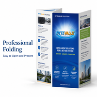 Brochure de Marketing Professionnelle Tri-fold en Couleur de Qualité Supérieure, Impression Personnalisée de Brochures