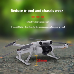 معدات هبوط قابلة للطي لطائرة DJI Mini <span class=keywords><strong>3</strong></span>/Mini 3Pro بدون طيار مزودة بإكسسوارات لدعم الارتفاع الممتد للساق - Product Image 3