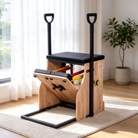 Chaise Wunda en bois de chêne durable pour Pilates, Yoga, Fitness, Musculation et Exercice