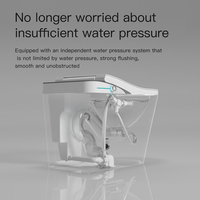 Nouveau design double chasse d'eau en céramique salle de bain wc toilette intelligente toilette avec siège de toilette pour enfants