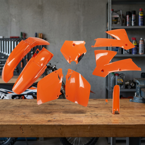 Kit di plastica pieno di 127 arancione per KTM SX 125 accessori per moto a 2003 2003 - Product Image 3