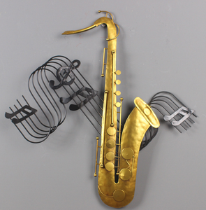 Instruments de <span class=keywords><strong>musique</strong></span> à tenture <span class=keywords><strong>murale</strong></span> artisanale en <span class=keywords><strong>métal</strong></span> Décorations créatives pour la technique de coulée de café de bar de magasin - Product Image 6