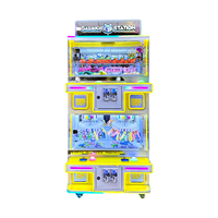 Haute qualité 220V monnayeur 4 joueurs Arcade grue poupée Machine SDK affichage LED matériel de carte personnalisé âges 6 + 1 an