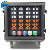 Boîtier de distribution d'éclairage de scène à flux optique à LED grand écran, 24 voies, plaqué Meigi, haute performance, 220V 20A