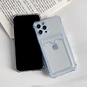Étui transparent antichoc en TPU avec fente pour cartes pour <span class=keywords><strong>iPhone</strong></span> 17/16/15/14/13/12/<span class=keywords><strong>11</strong></span> Pro Max XR XS MAX - Product Image 2