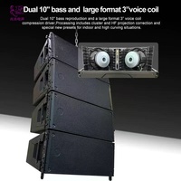 Haut-parleurs Line Array actifs HDL20A double 10 pouces les plus vendus avec amplificateur de puissance et DSP numérique