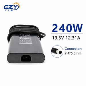 อะแดปเตอร์แปลงไฟสำหรับแล็ปท็อป 240W 19.5V 12.31A ที่ชาร์จโน้ตบุ๊ก 7.4*5.0 มม. อะแดปเตอร์ AC DC กำลังไฟสูงสำหรับแล็ปท็อป - Product Image 1