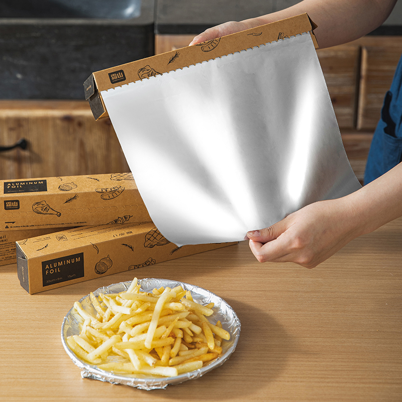 Новинка от SHIMOYAMA, бумажные листы из алюминиевой фольги для приготовления пищи в духовке
