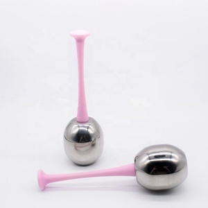 Belleza cuidado de rodillos de masaje debilitar arrugas de acero inoxidable facial bola de hielo de masaje - Product Image 1