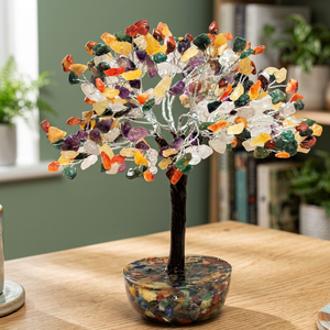 Arbre de guérison Chakra avec cristaux de Base d'orgonite, pierres de guérison, minéraux Reiki, Feng thai bonsaï, méditation, cristal, décoration de la maison, arbre - Product Image 2
