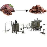 Machine de fabrication de chocolat à partir de fèves de cacao de 100 à 600 kg, machine de glaçage au chocolat, machine alimentaire, machine à snacks