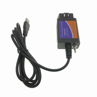Câble d'analyseur de moteur USB ELM327 avec interface de commutateur et document de fonctionnement CH340 + 25K80 Red Board