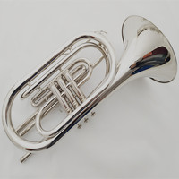BB Brass Alto Trombone Nickel Silver Alloy Band Instrument Descending B-KEY Marching Bass Horn Plastic Brass Made for Musicians
