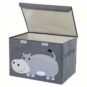 Custom Kid <b>Toy</b> Chest with Lid Box Foldable Baby <b>Toy</b> Box Large Storage Bin Organizer Basket <b>Trunk</b> for Toddler Baby Nursery Room - Product Image 6