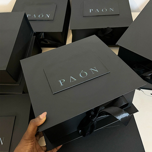 Caja <span class=keywords><strong>de</strong></span> regalo Premium con logotipo personalizado negro al por mayor, paquete grande <span class=keywords><strong>de</strong></span> lujo, papel <span class=keywords><strong>de</strong></span> cartón, peluca, extensión <span class=keywords><strong>de</strong></span> cabello, caja <span class=keywords><strong>de</strong></span> <span class=keywords><strong>embalaje</strong></span> magnética - Product Image 1