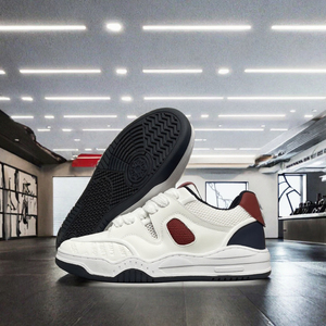 Zapatos para caminar para hombre, zapatillas bajas de malla con cordones de PU, calzado deportivo informal con suela gruesa - Product Image 3