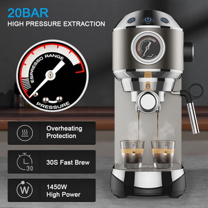 Cafetière automatique domestique 20bar Espresso <span class=keywords><strong>à</strong></span> service unique meilleures machines <span class=keywords><strong>à</strong></span> expresso <span class=keywords><strong>avec</strong></span> <span class=keywords><strong>mousseur</strong></span> <span class=keywords><strong>à</strong></span> <span class=keywords><strong>lait</strong></span> baguette vapeur bon prix - Product Image 3