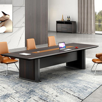 Table de conférence extensible en bois moderne et économique pour salon et bureau à domicile