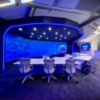 Pantalla LED Flexible RAYBO HD P2.97 para Interiores, Video Wall LED de Alquiler con Empalme Curvo sin Costuras y Alto Brillo para Salas de Reuniones