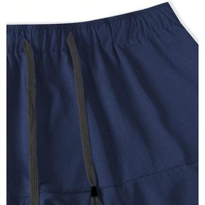 Pantalon Harem Patchwork pour Homme FOXA en Coton et Fibre de Bambou Respirant, Ample, Style Bohème, pour l'Été, la Plage et le Streetwear - Product Image 5